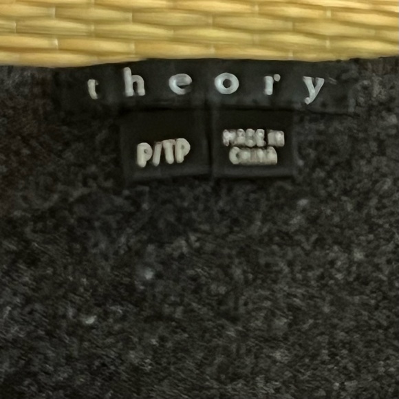 Theory Jiya B New Steady Wool Blend Sweater Dress In Charcoal Gray Size P/TP - 0 - Picture 9 of 11